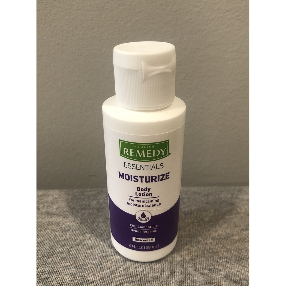 Medline Remedy Essentials Moisturizing Body Lotion  2 oz bottle, unscented
